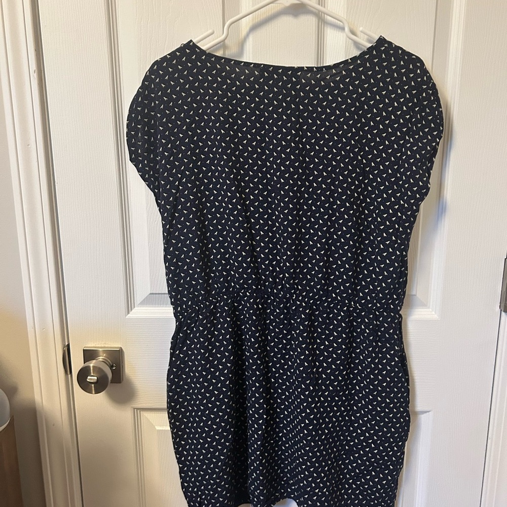 Charming Navy Bird Pattern Mini - Picture 2 of 4